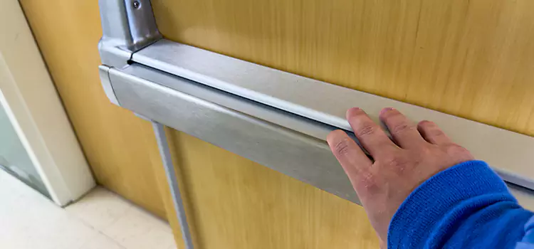 Installing a Push Bar on a Door Havelock